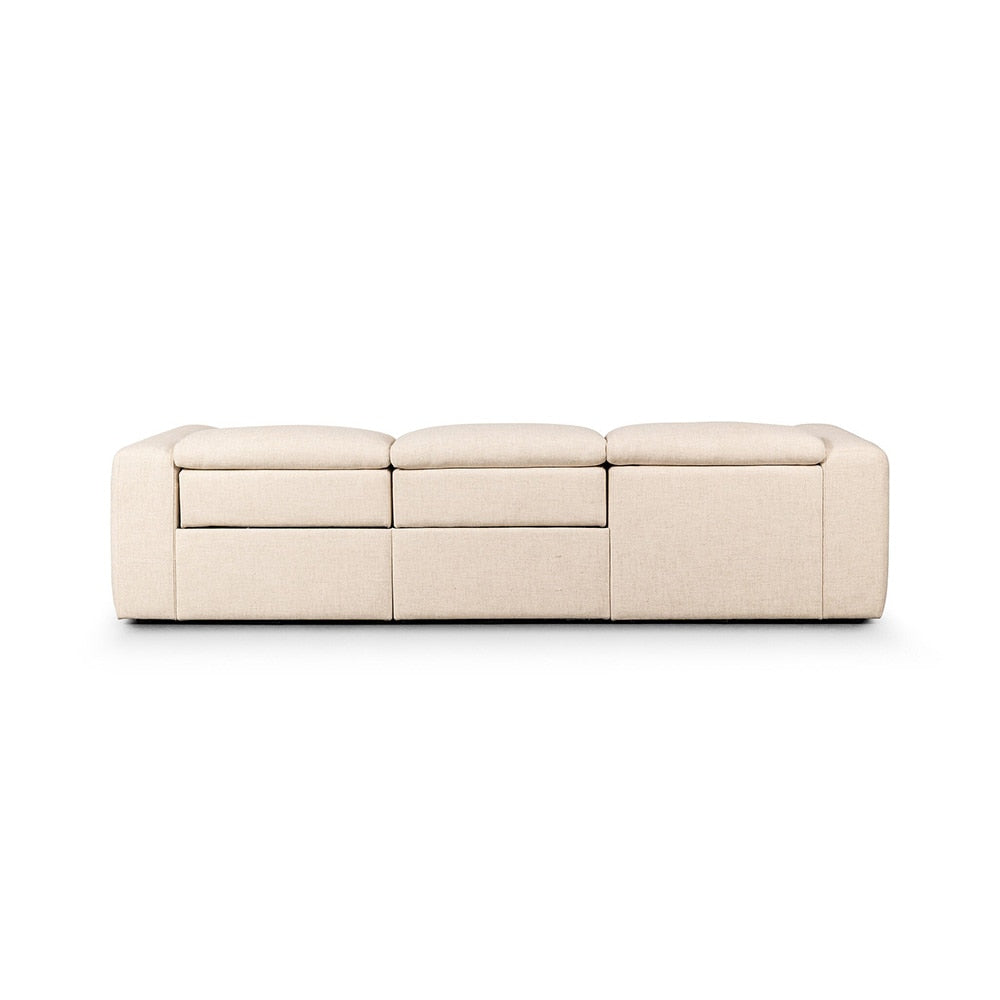 Four Hands - Radley Power Recliner 3-Piece Sectional W/ Left Chaise - Antigo Natural - 238963-001 veiw 4