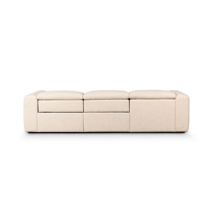 Four Hands - Radley Power Recliner 3-Piece Sectional W/ Left Chaise - Antigo Natural - 238963-001 veiw 4