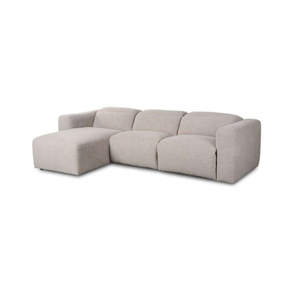 Four Hands - Radley Power Recliner 3-Piece Sectional W/ Left Chaise - Laken Stone - 238963-003 veiw 1