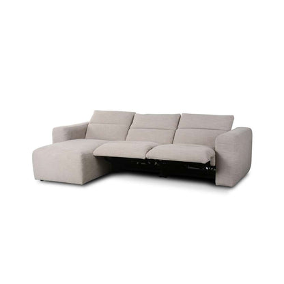 Four Hands - Radley Power Recliner 3-Piece Sectional W/ Left Chaise - Laken Stone - 238963-003 veiw 4