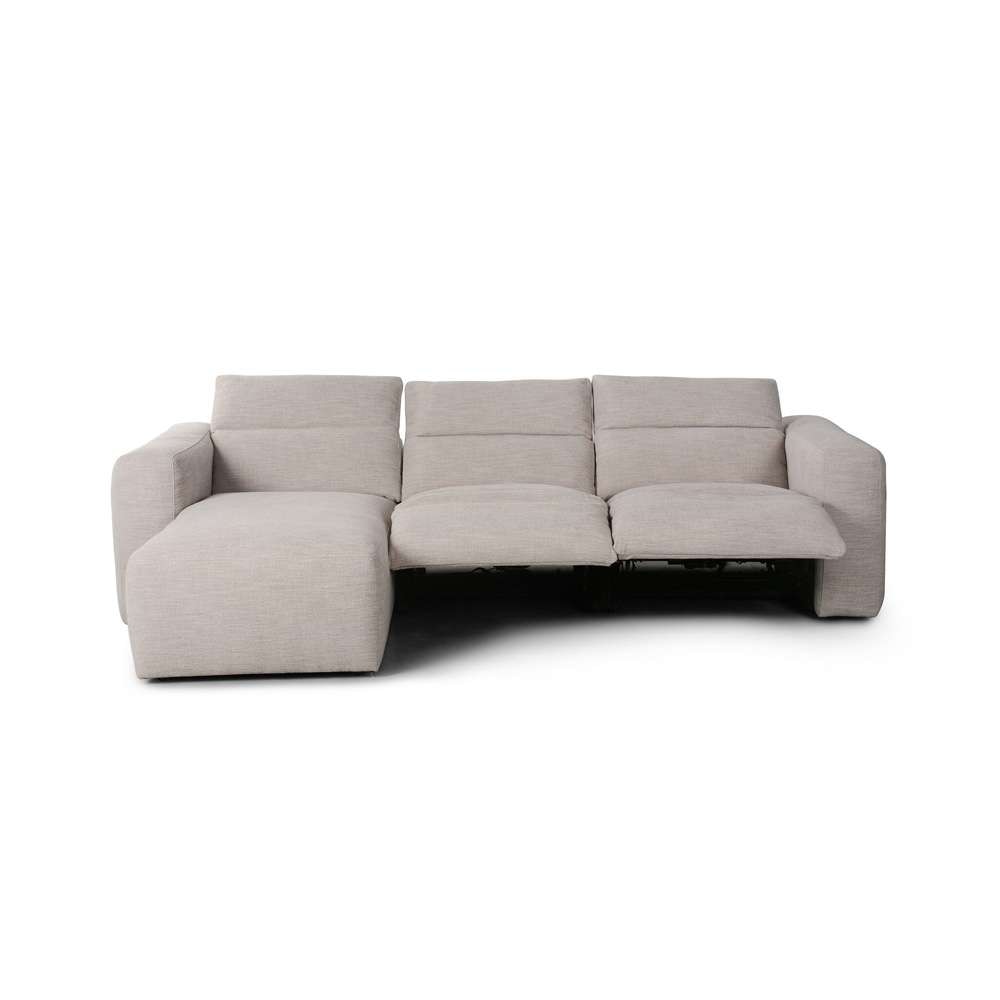 Four Hands - Radley Power Recliner 3-Piece Sectional W/ Left Chaise - Laken Stone - 238963-003 veiw 5