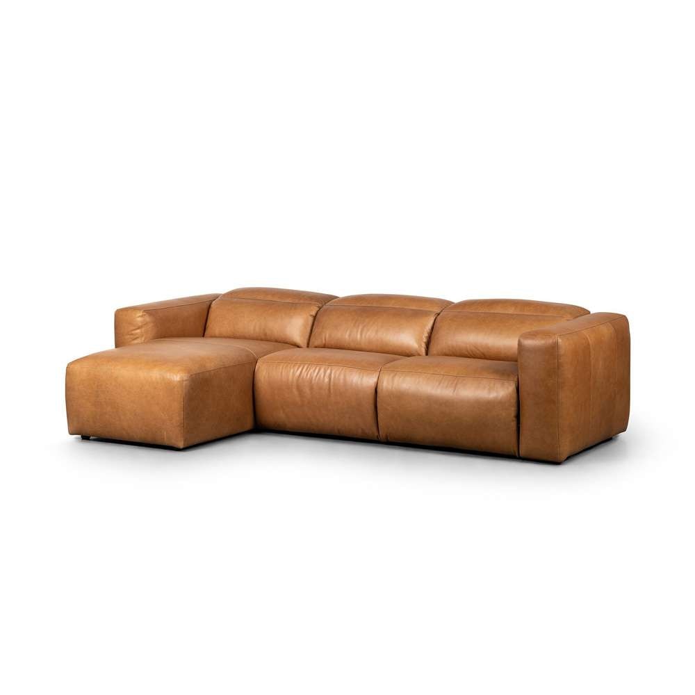 Four Hands - Radley Power Recliner 3-Piece Sectional W/ Left Chaise - Sonoma Butterscotch - 238963-002 veiw 1