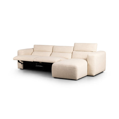Four Hands - Radley Power Recliner 3-Piece Sectional W/ Right Chaise - Antigo Natural - 238969-001 veiw 2