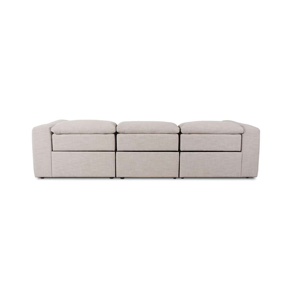 Four Hands - Radley Power Recliner 3-Piece Sectional W/ Right Chaise - Laken Stone - 238969-003 veiw 4