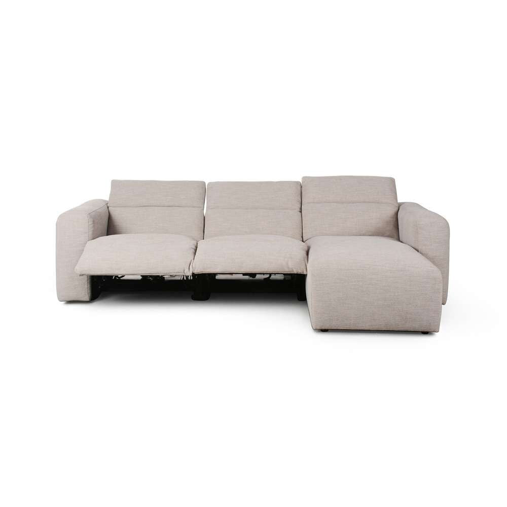 Four Hands - Radley Power Recliner 3-Piece Sectional W/ Right Chaise - Laken Stone - 238969-003 veiw 6