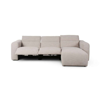 Four Hands - Radley Power Recliner 3-Piece Sectional W/ Right Chaise - Laken Stone - 238969-003 veiw 6