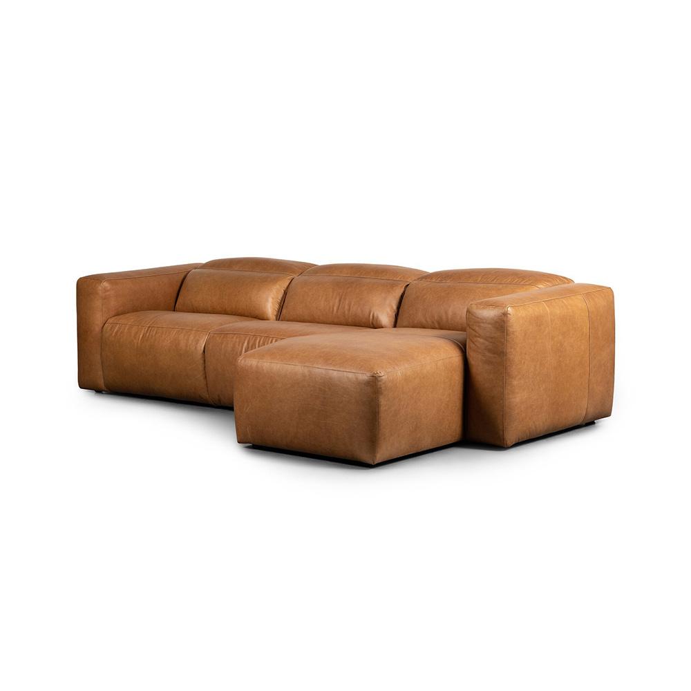 Four Hands - Radley Power Recliner 3-Piece Sectional W/ Right Chaise - Sonoma Butterscotch - 238969-002 veiw 1