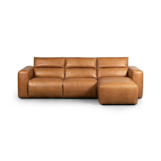 Four Hands - Radley Power Recliner 3-Piece Sectional W/ Right Chaise - Sonoma Butterscotch - 238969-002 veiw 2