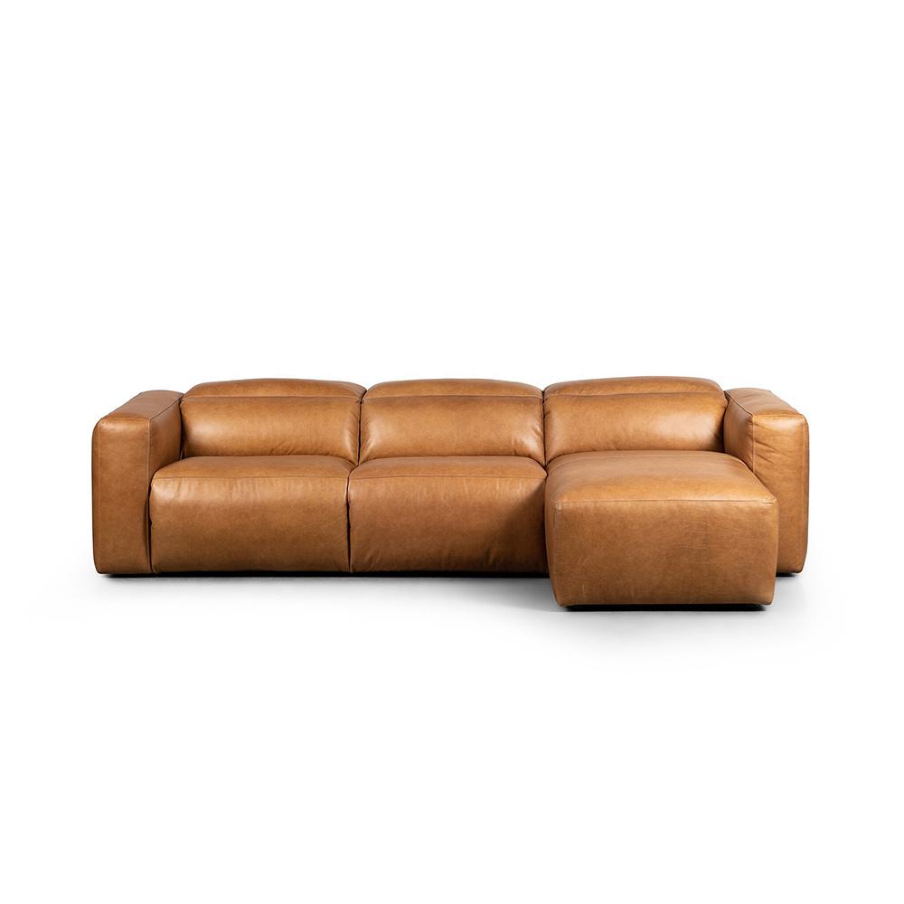Four Hands - Radley Power Recliner 3-Piece Sectional W/ Right Chaise - Sonoma Butterscotch - 238969-002 veiw 4