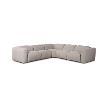 Four Hands - Radley Power Recliner 5-Piece Sectional - Laken Stone - 238971-003 veiw 1