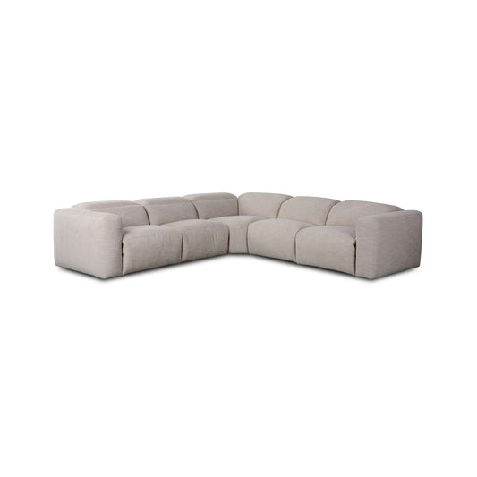 Four Hands - Radley Power Recliner 5-Piece Sectional - Laken Stone - 238971-003 veiw 1