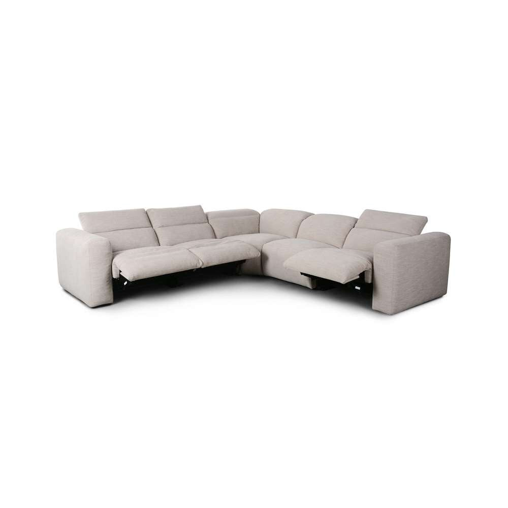 Four Hands - Radley Power Recliner 5-Piece Sectional - Laken Stone - 238971-003 veiw 4