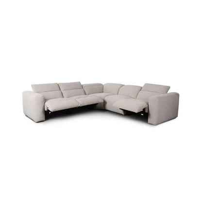 Four Hands - Radley Power Recliner 5-Piece Sectional - Laken Stone - 238971-003 veiw 4