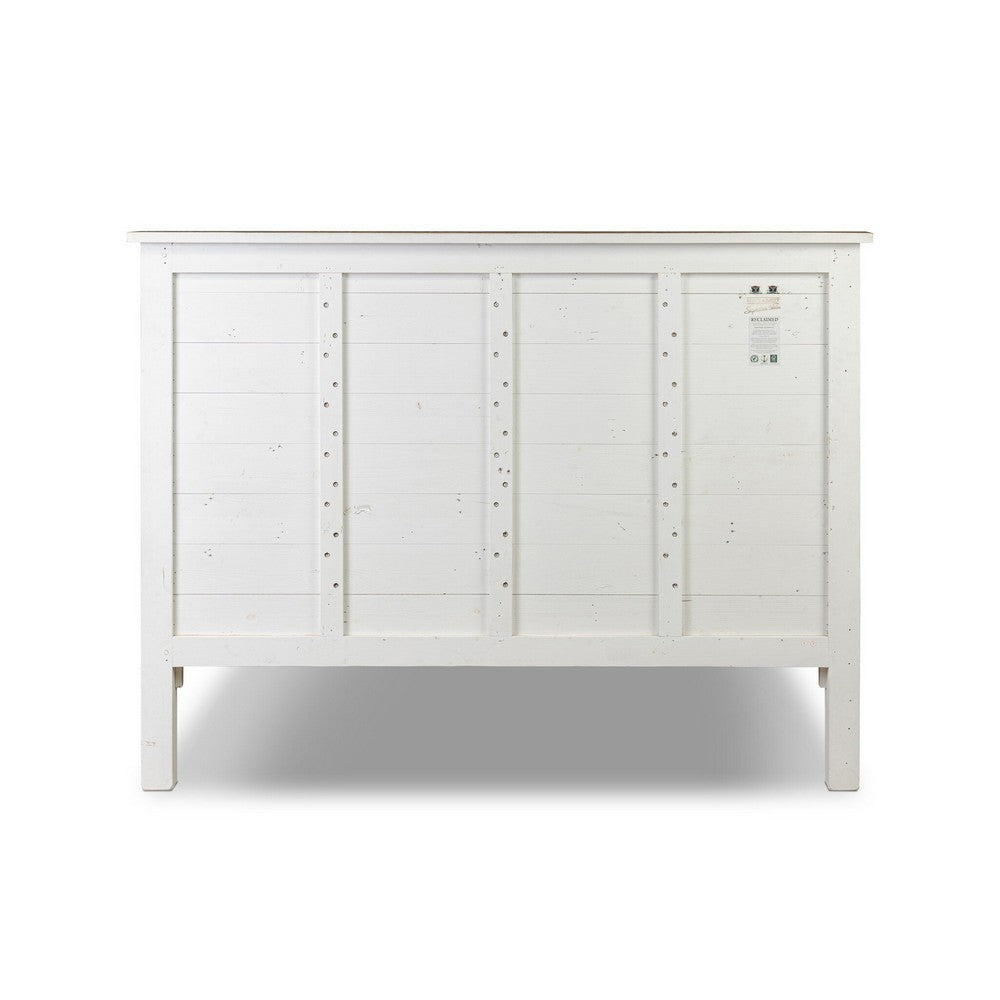 Four Hands - Reclaimed - Cintra Bed - Limestone White - 107828-006_CLOSEOUT view 4