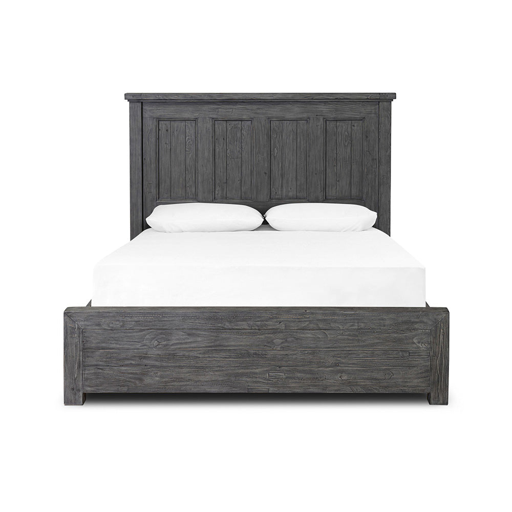 Four Hands - Reclaimed - Irish Coast Box Bed With Low Footboard - Washed Grey - 245238-002_CLOSEOUT view 2