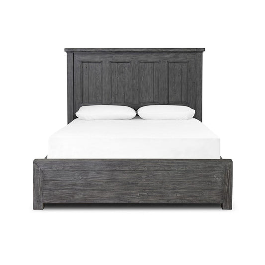 Four Hands - Reclaimed - Irish Coast Box Bed With Low Footboard - Washed Grey - 245238-002_CLOSEOUT view 2