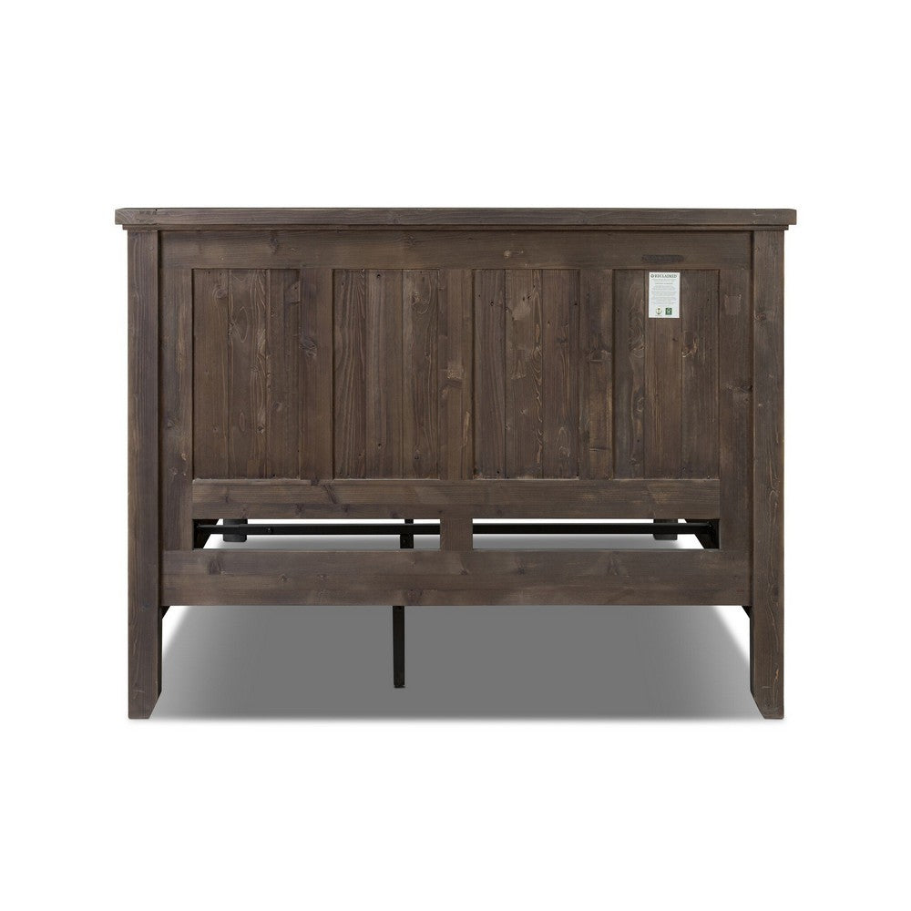 Four Hands - Reclaimed - Irish Coast Box Bed With Low Footboard - Washed Grey - 245238-002_CLOSEOUT view 4