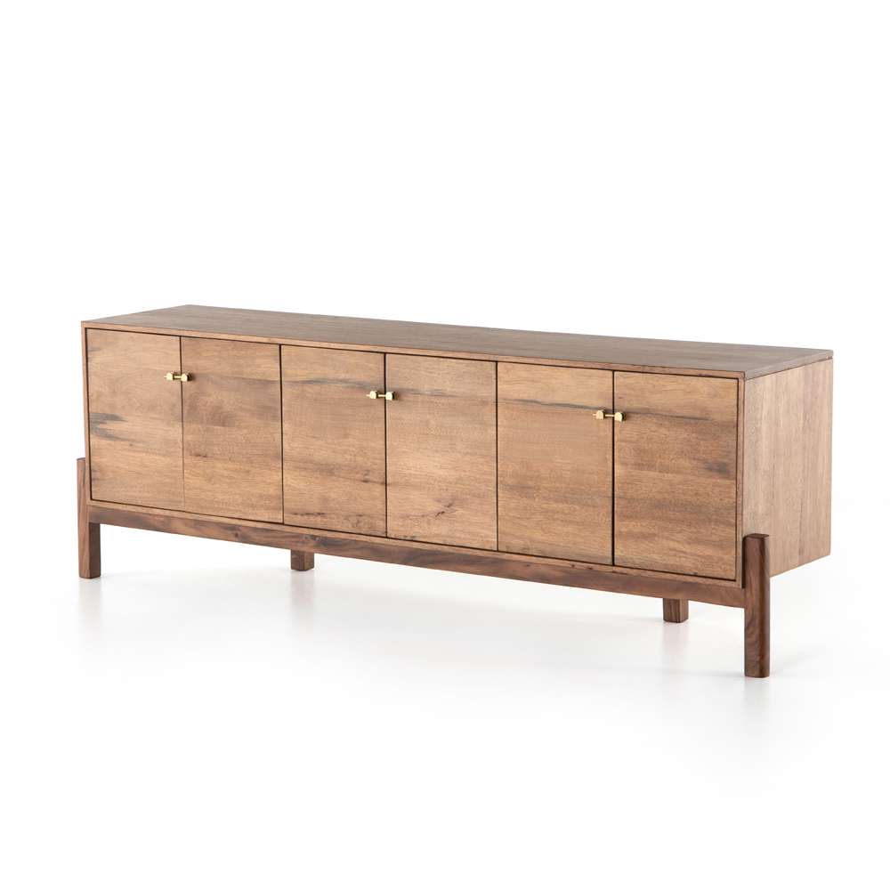 Four Hands - Reza Media Console - Smoked Honey - 108962-001 veiw 1