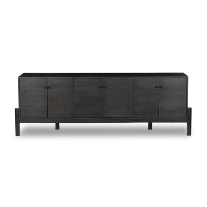 Four Hands - Reza Media Console - Worn Black Parawood - 108962-003 veiw 2