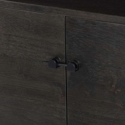 Four Hands - Reza Media Console - Worn Black Parawood - 108962-003 veiw 10