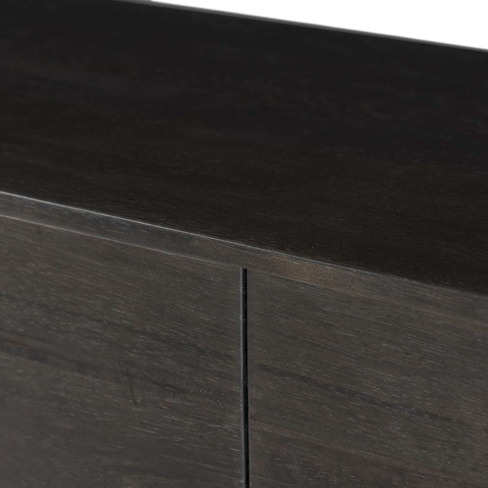 Four Hands - Reza Media Console - Worn Black Parawood - 108962-003 veiw 11