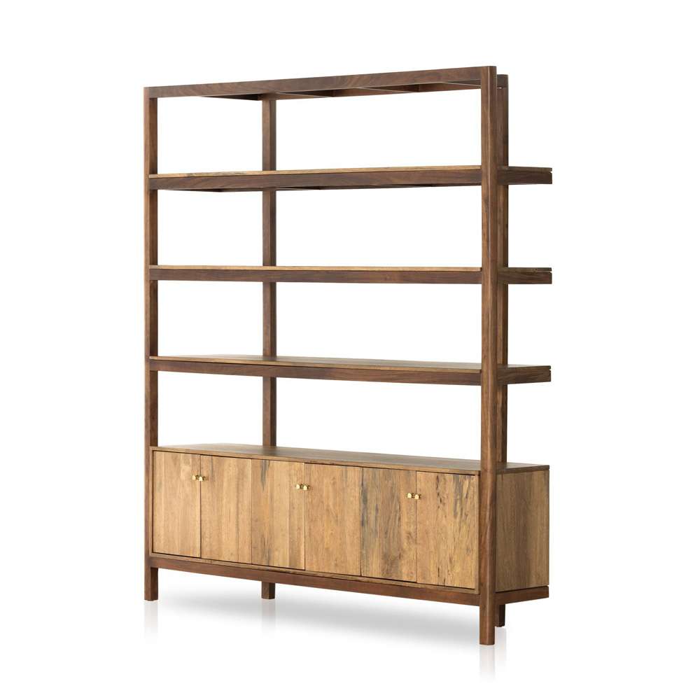 Four Hands - Reza Wide Bookcase - Toasted Acacia - 232355-001 veiw 1