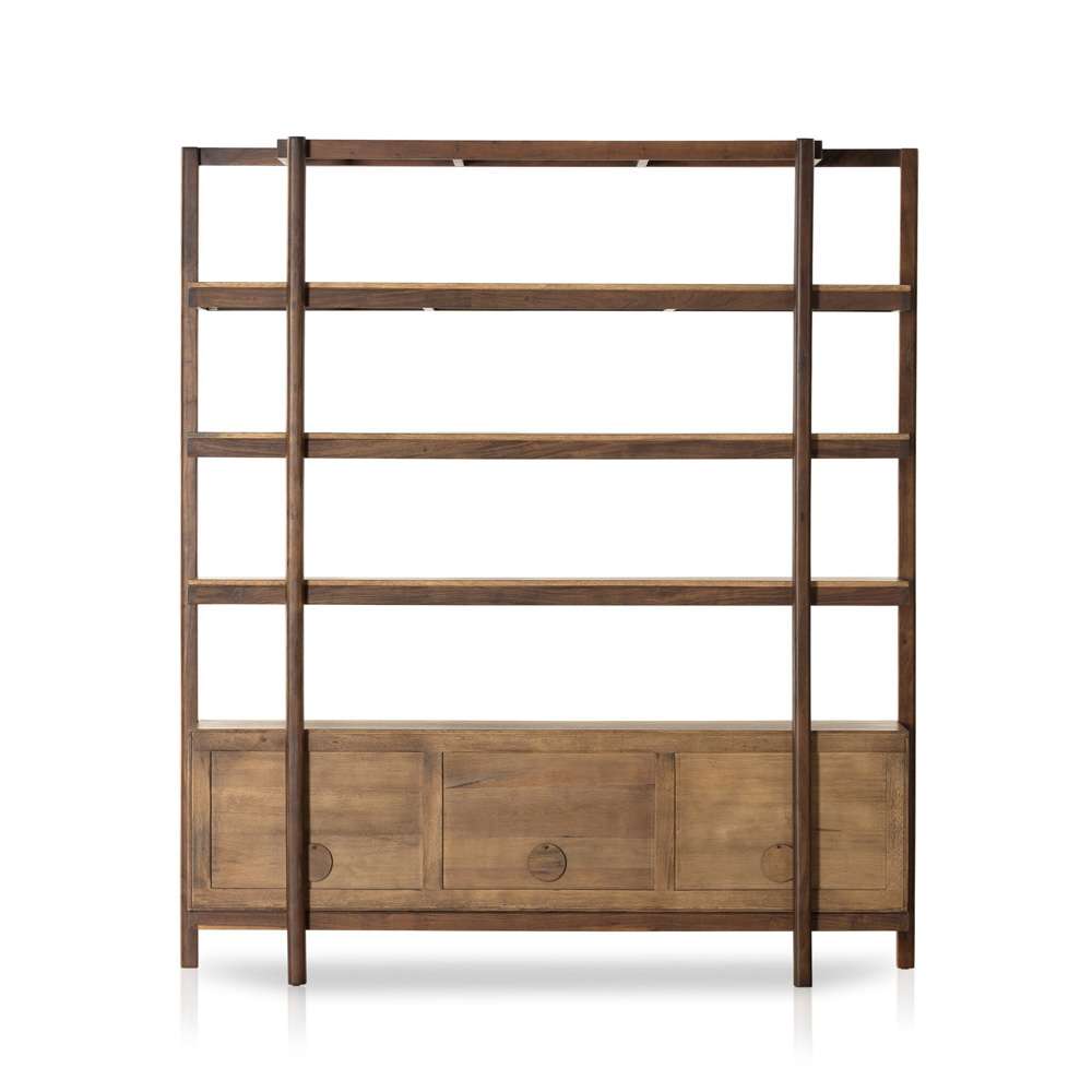 Four Hands - Reza Wide Bookcase - Toasted Acacia - 232355-001 veiw 3