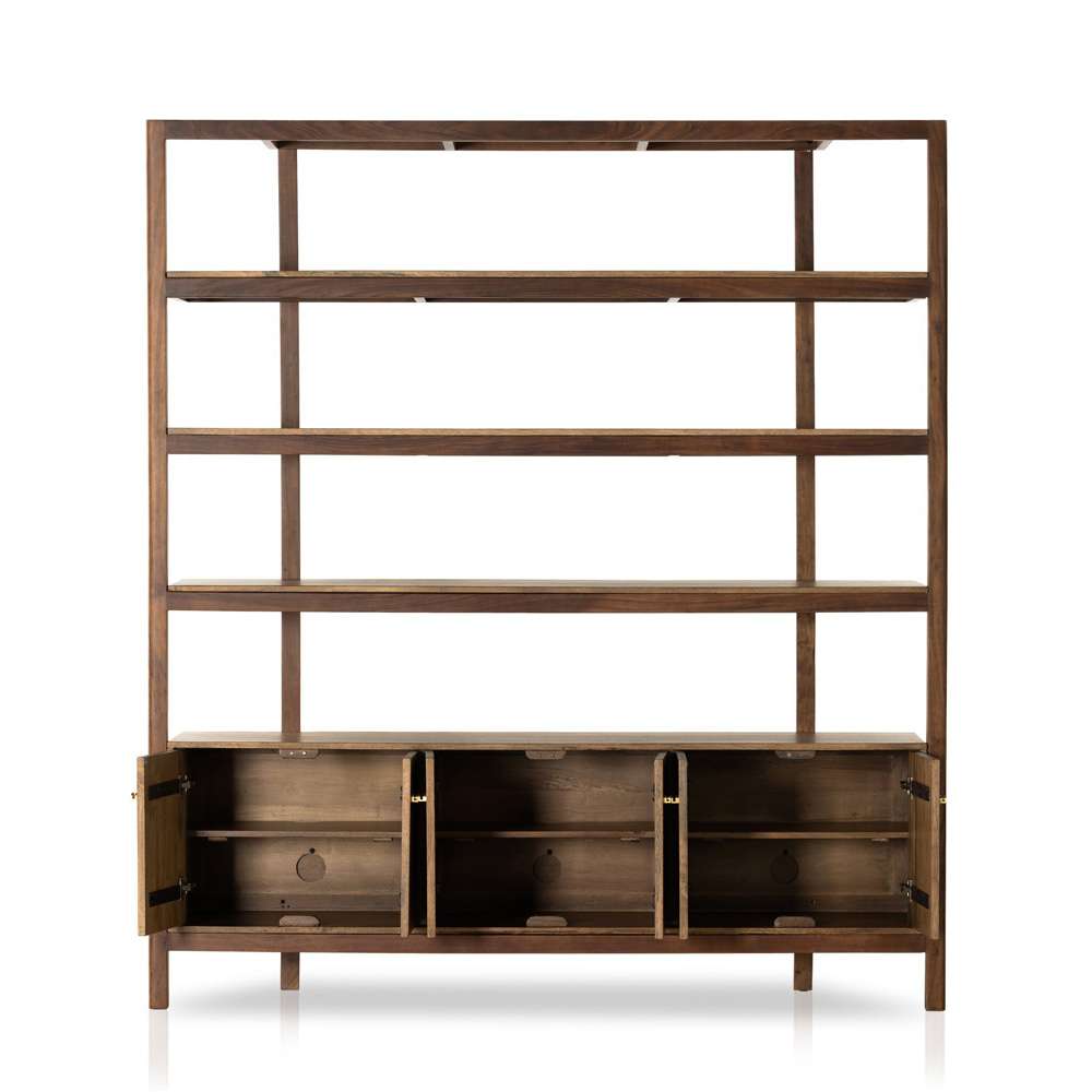 Four Hands - Reza Wide Bookcase - Toasted Acacia - 232355-001 veiw 4