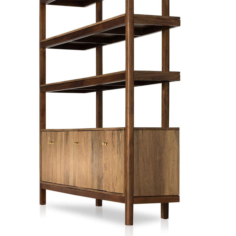 Four Hands - Reza Wide Bookcase - Toasted Acacia - 232355-001 veiw 6