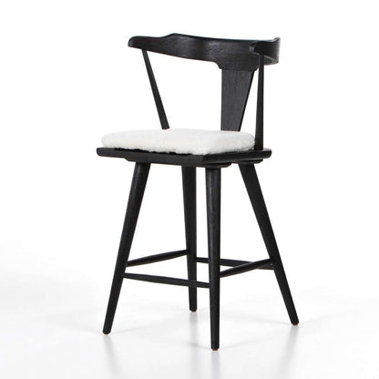 Four Hands - Ripley Counter Stool W Cushion - Black Oak - 228281-016 veiw 1