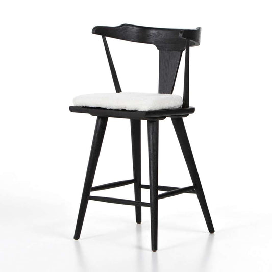 Four Hands - Ripley Counter Stool W Cushion - Black Oak - 228281-016 veiw 1