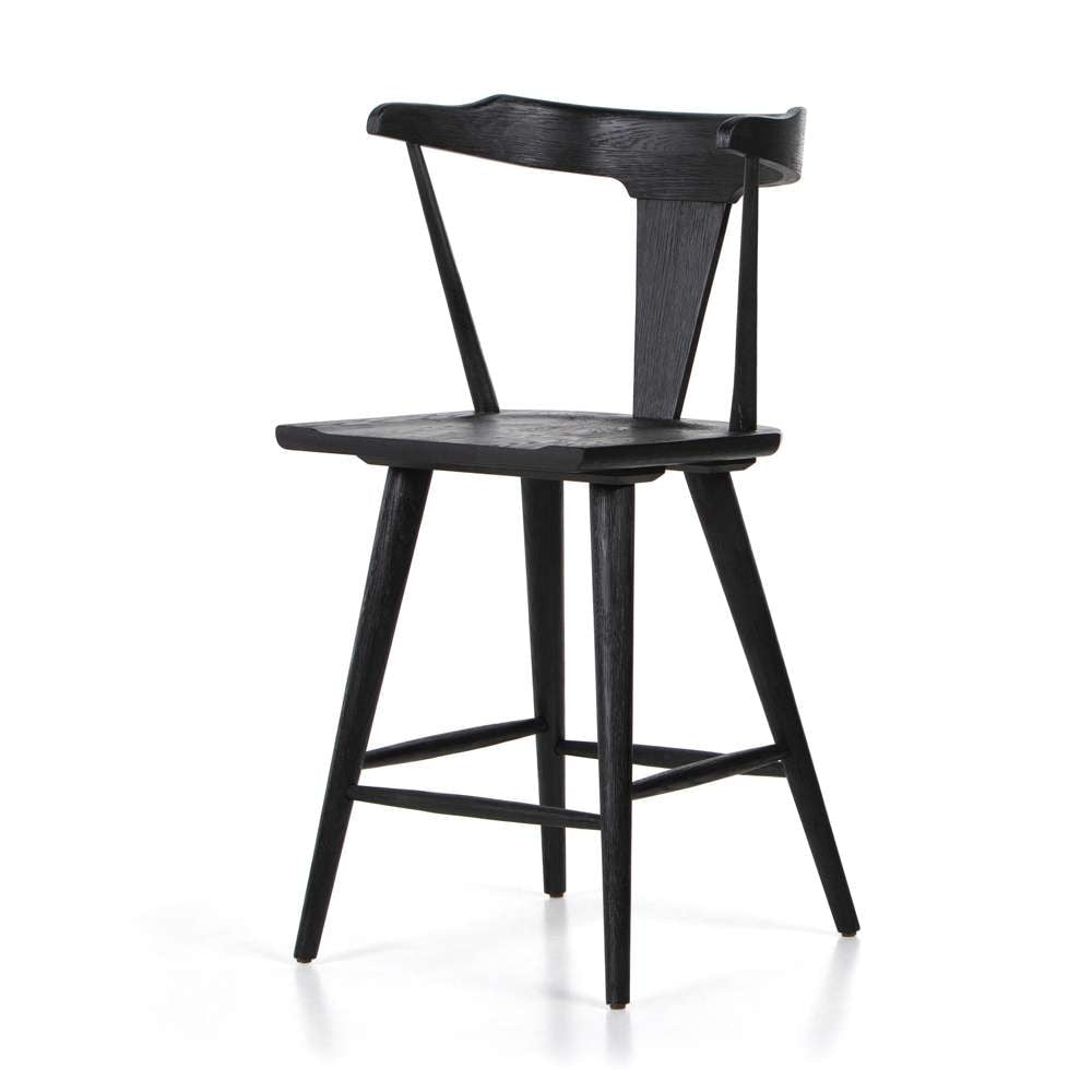 Four Hands - Ripley Stool - Black Oak - Counter - 223115-049 veiw 1