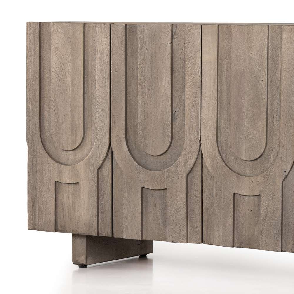 Four Hands - Rivka Media Console - Aged Grey - 226056-001 veiw 3