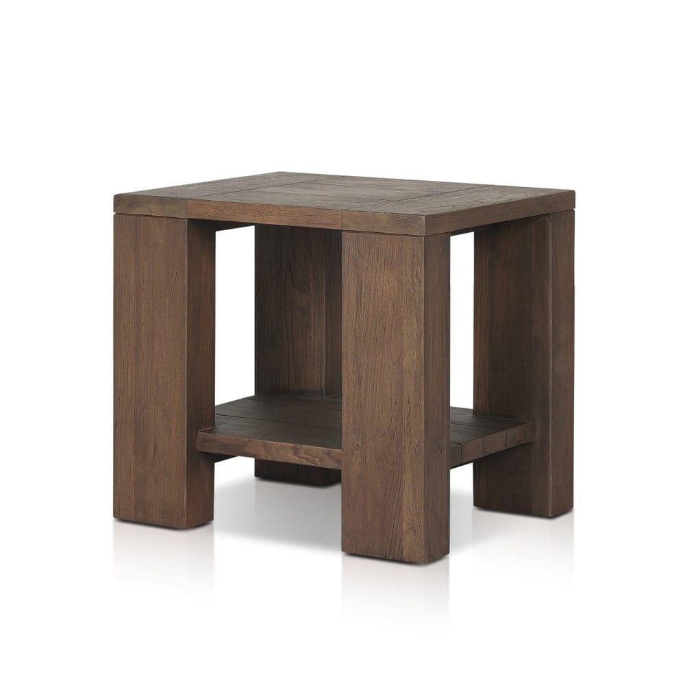 Four Hands - Roca Outdoor End Table - Stained Heritage Brown-FSC - 245172-001 view 2