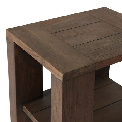 Four Hands - Roca Outdoor End Table - Stained Heritage Brown-FSC - 245172-001 view 7