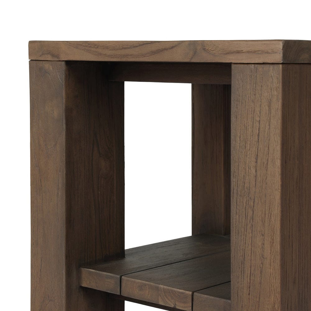 Four Hands - Roca Outdoor End Table - Stained Heritage Brown-FSC - 245172-001 view 10