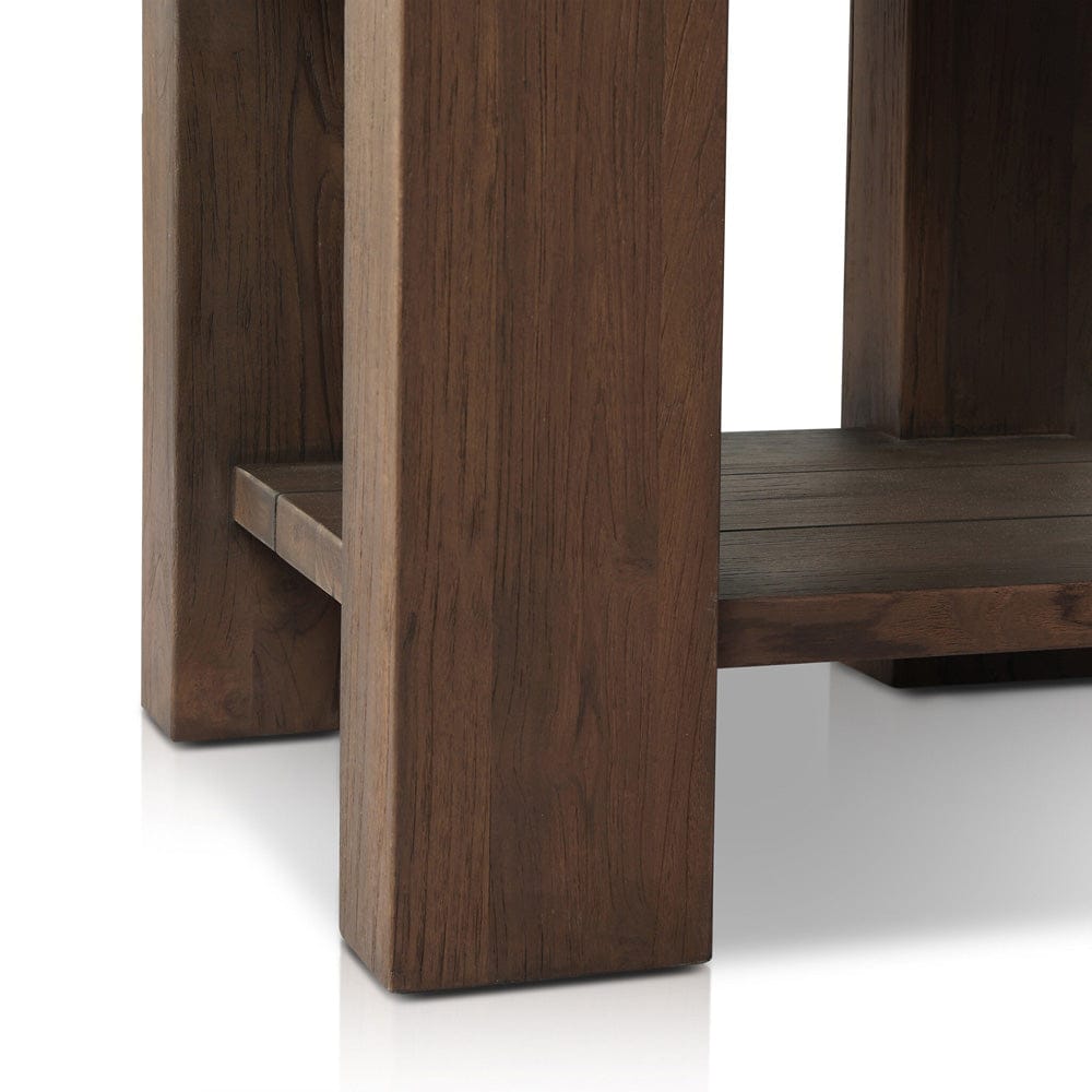 Four Hands - Roca Outdoor End Table - Stained Heritage Brown-FSC - 245172-001 view 12