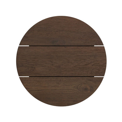 Four Hands - Roca Outdoor Round End Table - Stained Heritage Brown-FSC - 245170-001 view 9