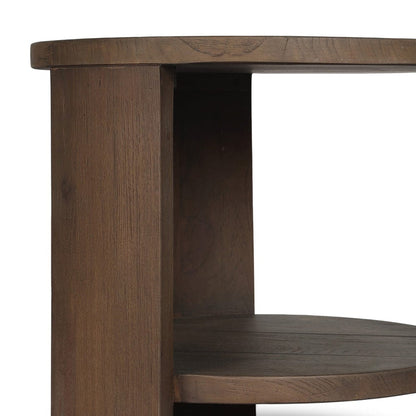 Four Hands - Roca Outdoor Round End Table - Stained Heritage Brown-FSC - 245170-001 view 10