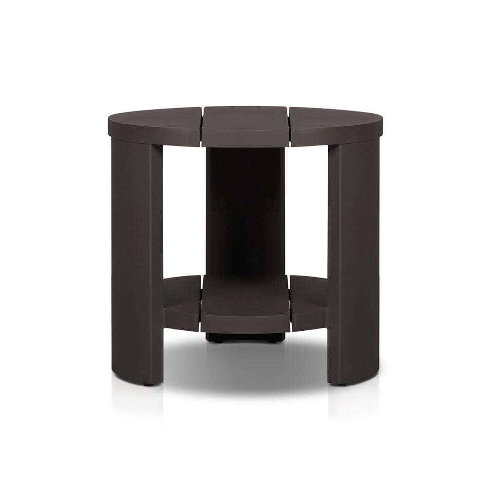 Four Hands - Roca Outdoor Round Metal End Table - Bronze - 247581-001 view 2