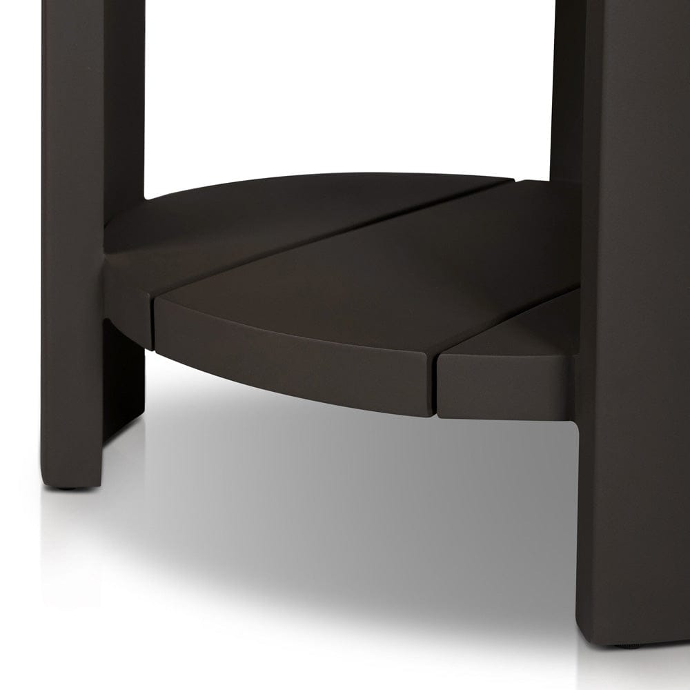 Four Hands - Roca Outdoor Round Metal End Table - Bronze - 247581-001 view 10