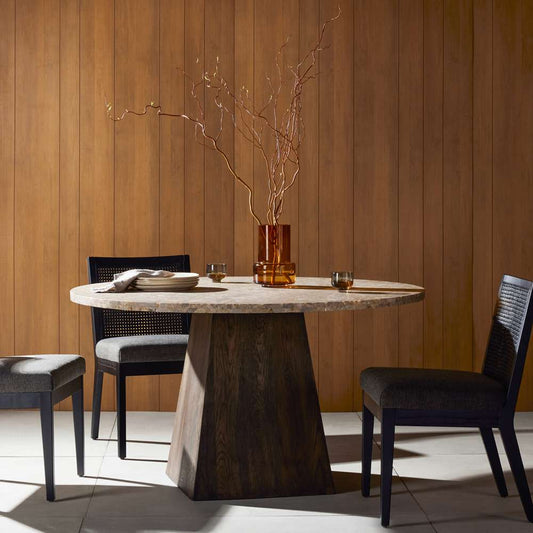 Four Hands - Rockwell - Brisa Round Dining Table 55in-Dune Onyx - 233555-001 veiw 2