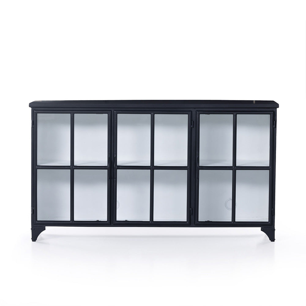 Four Hands - Rockwell - Camila 3 Door Cabinet - Black - 230255-002_CLOSEOUT view 2