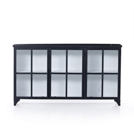 Four Hands - Rockwell - Camila 3 Door Cabinet - Black - 230255-002_CLOSEOUT view 2