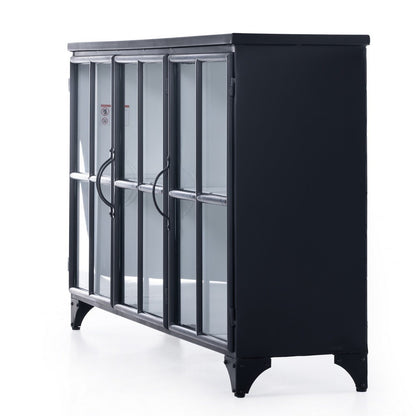Four Hands - Rockwell - Camila 3 Door Cabinet - Black - 230255-002_CLOSEOUT view 3