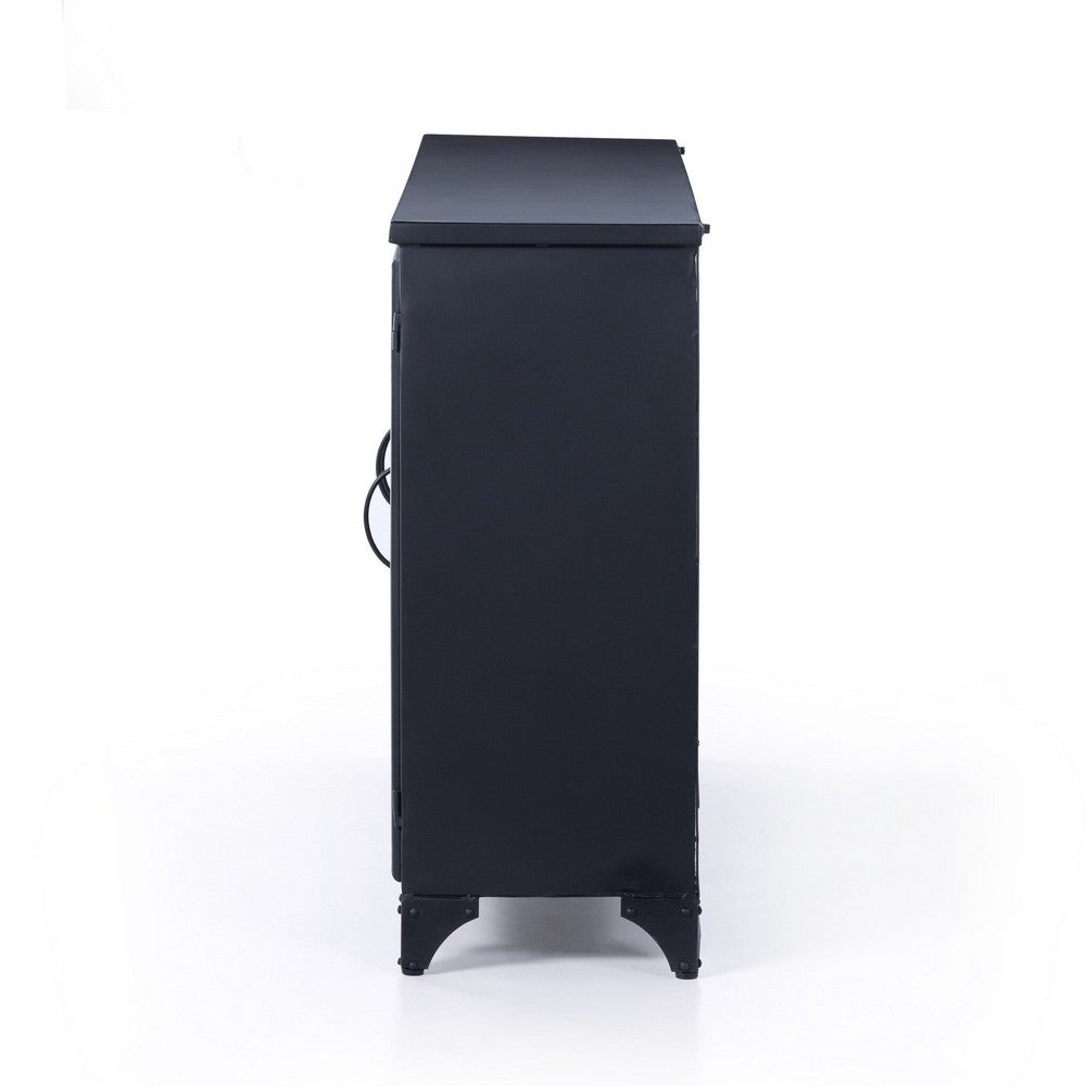 Four Hands - Rockwell - Camila 3 Door Cabinet - Black - 230255-002_CLOSEOUT view 5
