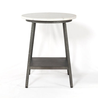 Four Hands - Rockwell - Lark Nightstand - Polished White Marble - 106705-003 veiw 3