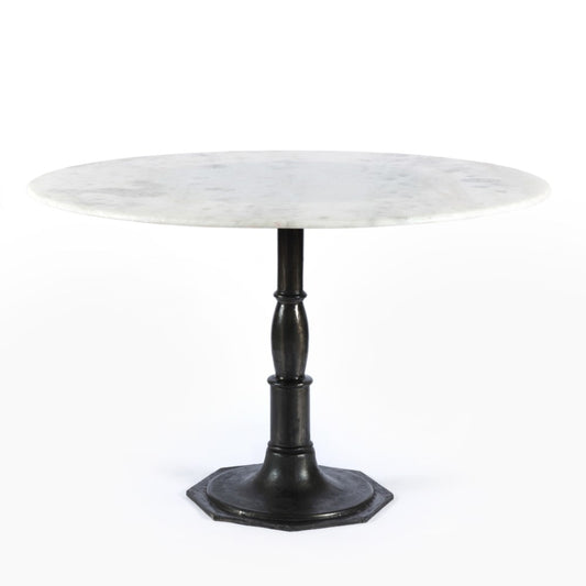 Four Hands - Lucy Round Dining Table - Marble/Carbo - IRCK-085 veiw 1