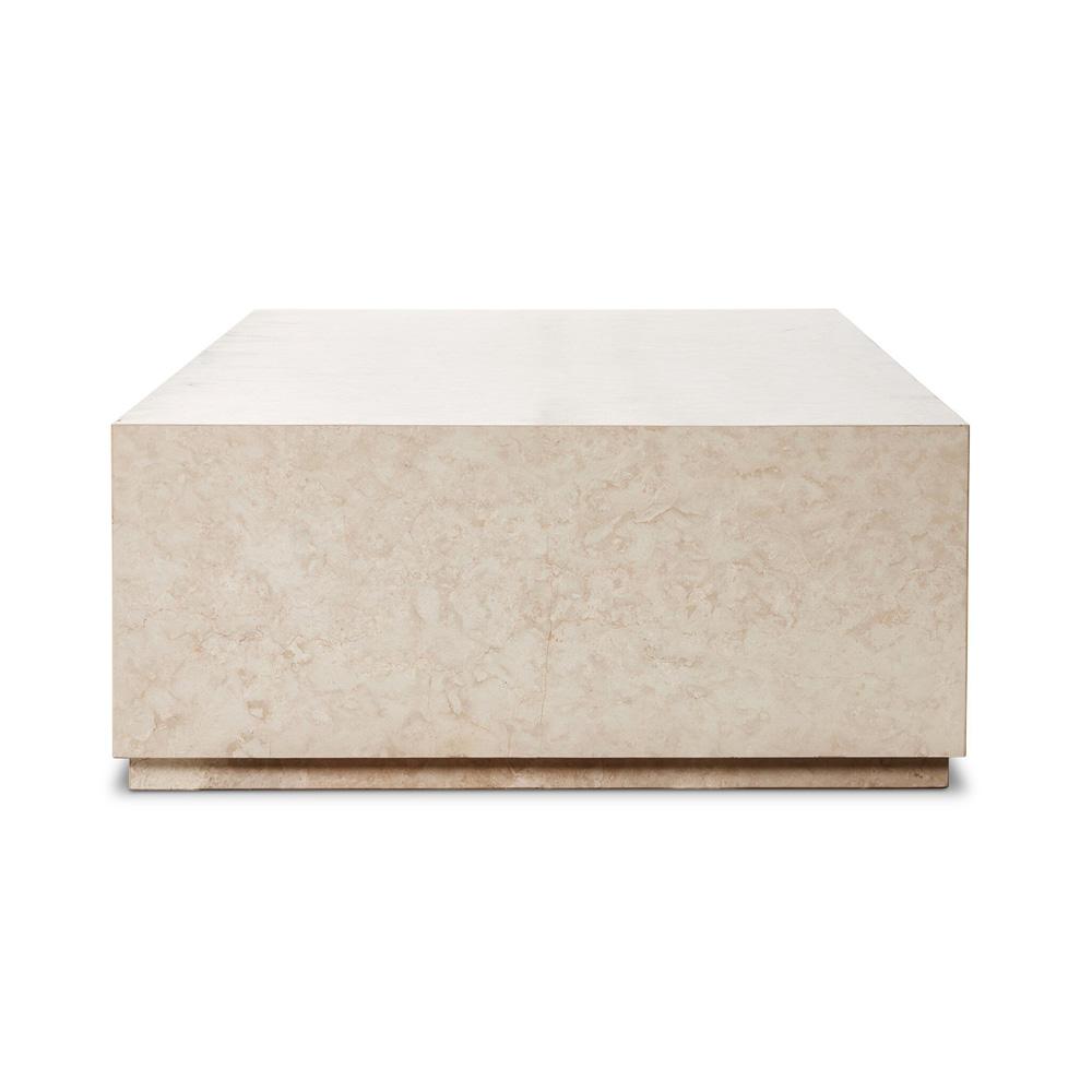 Four Hands - Rockwell - Oakland Outdoor Rectangular Coffee Table - Outdoor Cream Marble - 239146-002 veiw 3