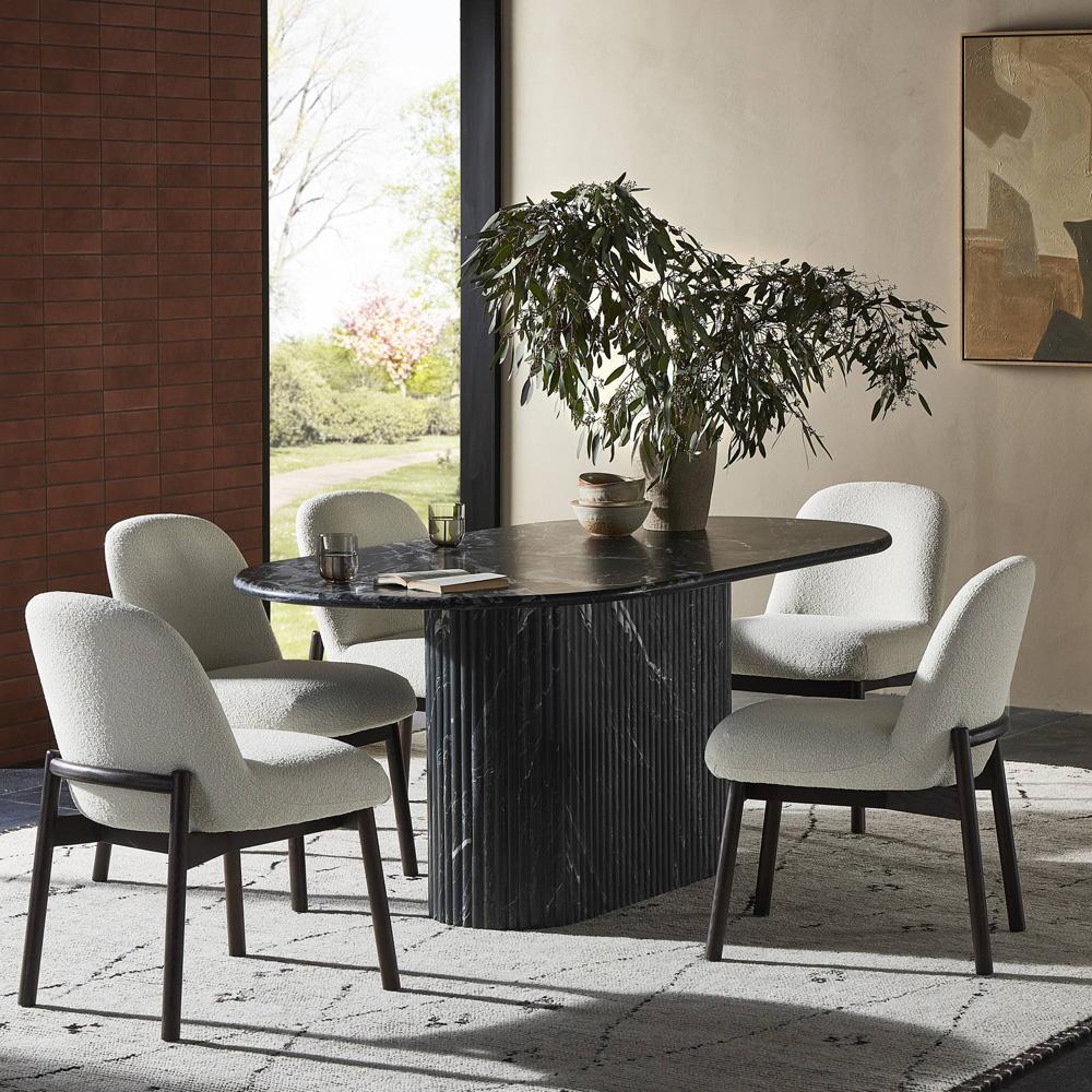 Four Hands - Rockwell - Oranda Dining Table - Black Marble - 230383-002 veiw 11